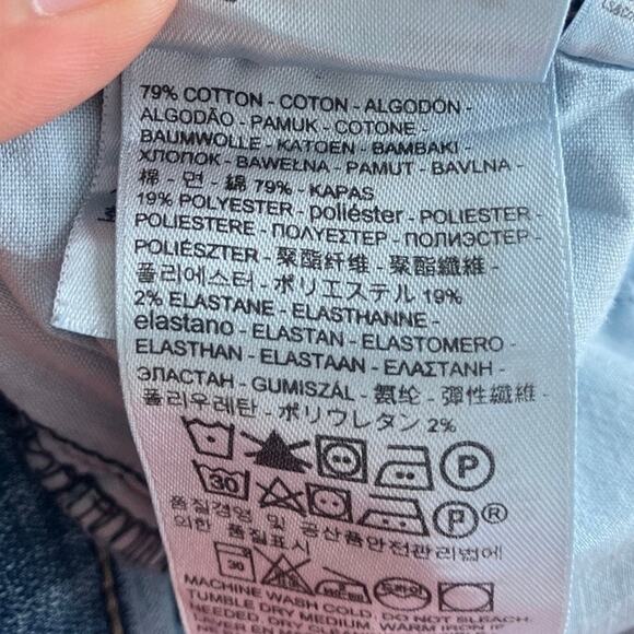 Signature Levi Strauss Womens Jeans Blue Denim Mid Rise Slim Straight Stretch 31 - Picture 5 of 11